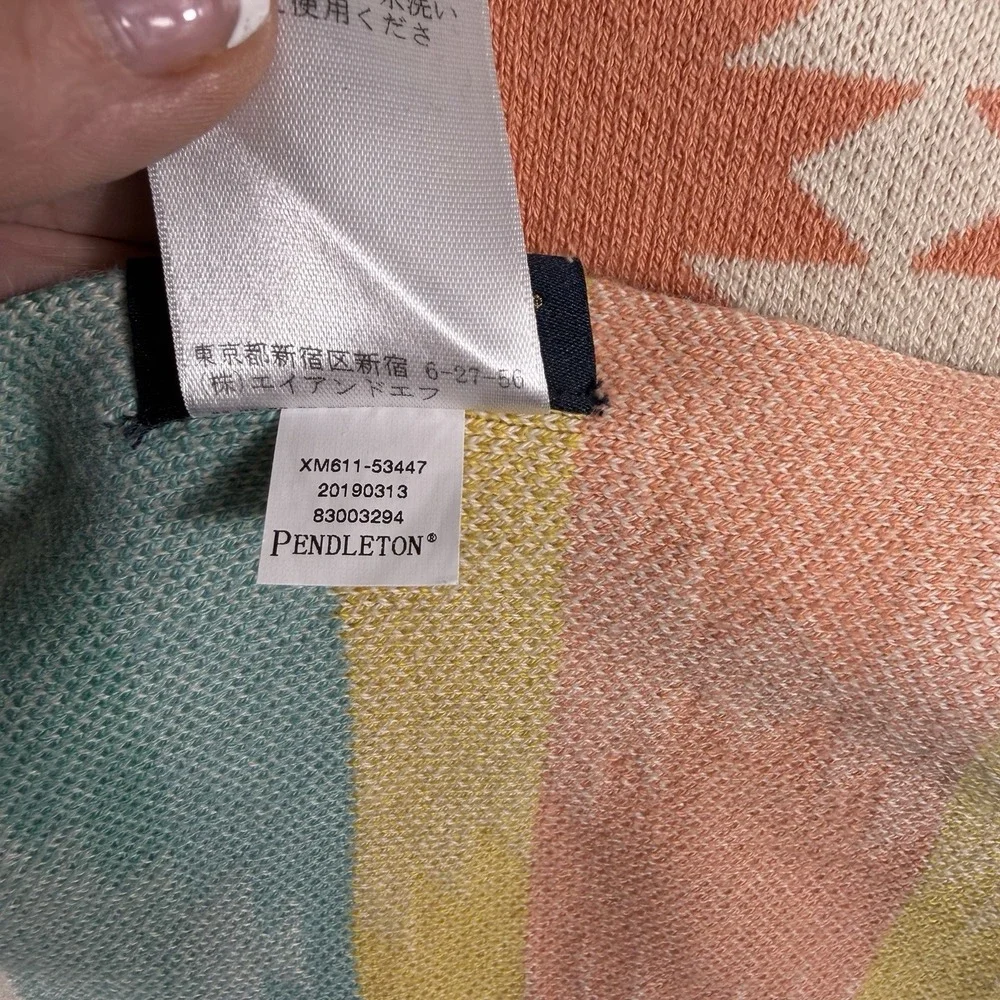 Pendleton Falcon Cove Cotton Baby Blanket 30 X 40 Southwestern Cowboy Aztec